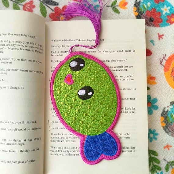 ITH Magical fish bookmark Machine embroidery design - Instant download file