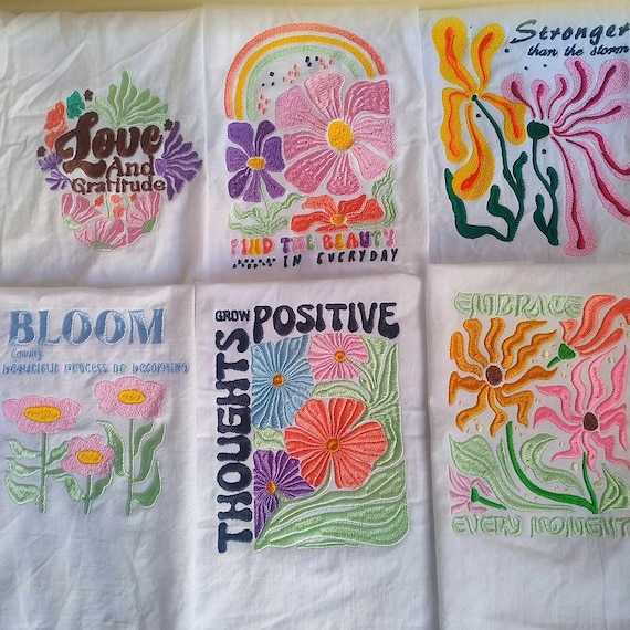 Boho designs 2 for Machine embroidery - Instant download files