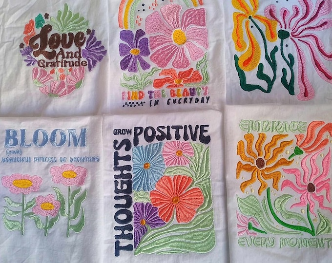 Boho designs 2 for Machine embroidery - Instant download files