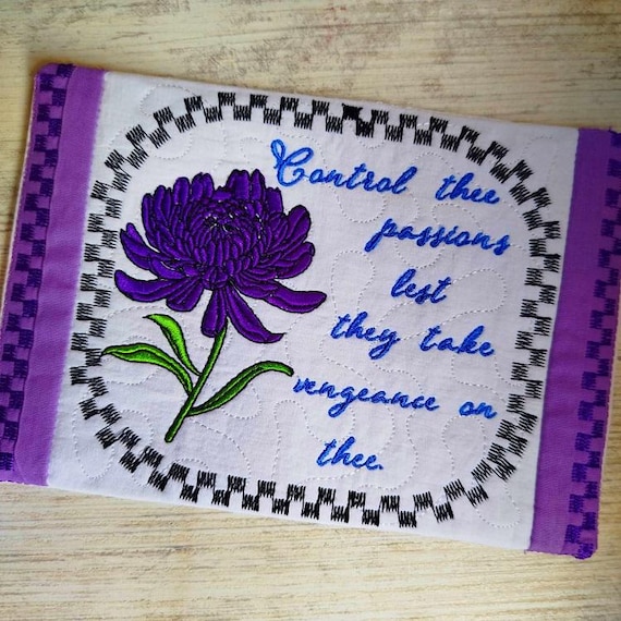 ITH Checkered thee mugrug Machine embroidery design - Instant download file