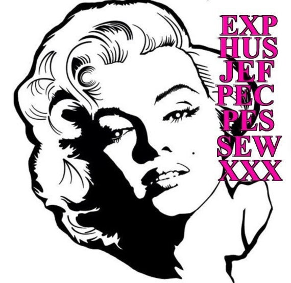 Marilyn Machine - unique, embroidery design for your artwork - can be downloaded