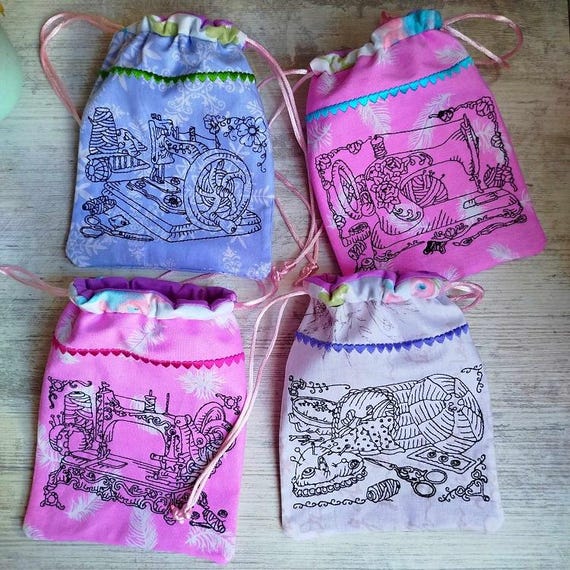 ITH Sewing Drawstring Bags Machine embroidery designs - Instant download files