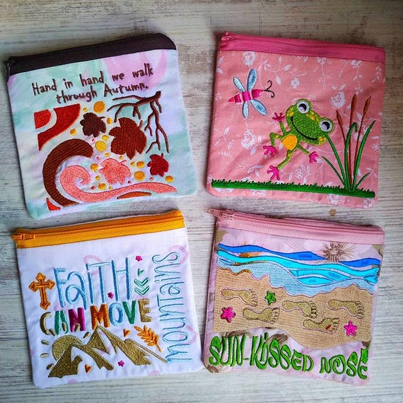 ITh Little purses set 2 - Machine embroidery designs - Instant download files