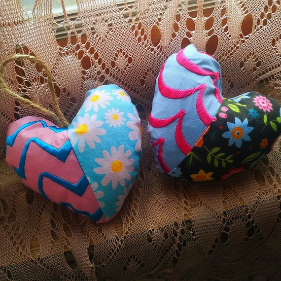 ITH semi hearts Embroidery machine design - Instant download file