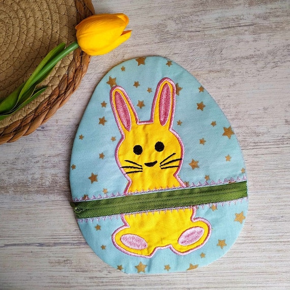 Ith bunny purse Machine embroidery design - Instant download file