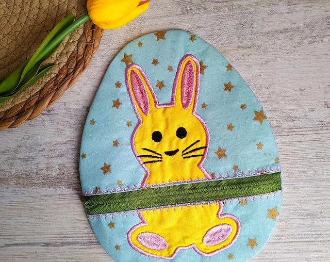 Ith bunny purse Machine embroidery design - Instant download file