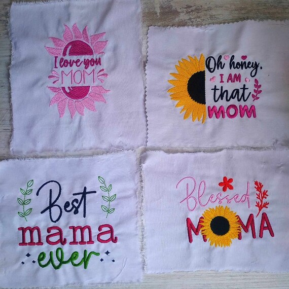Mothers day Machine embroidery designs set - Instant download files