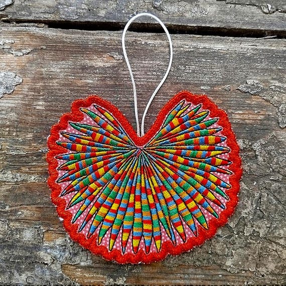 ITH Extraordinary ornament for variegated thread machine embroidery design - Instant download file