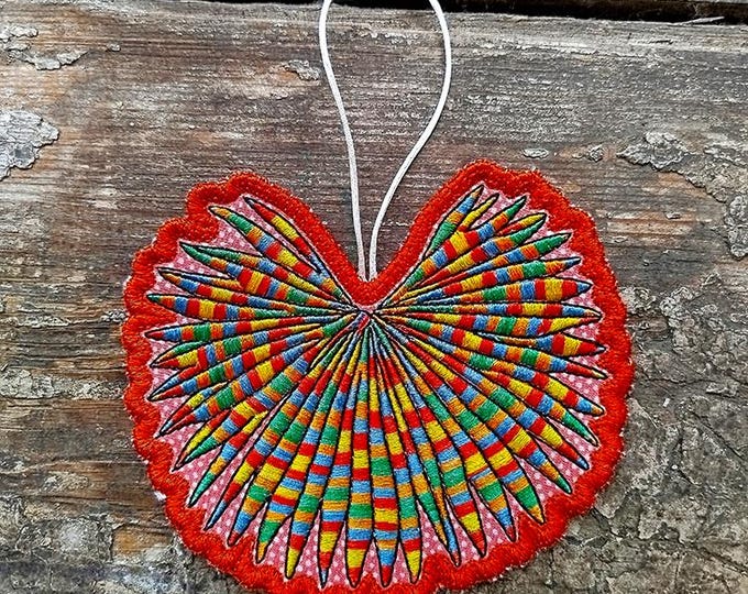 ITH Extraordinary ornament for variegated thread machine embroidery design - Instant download file