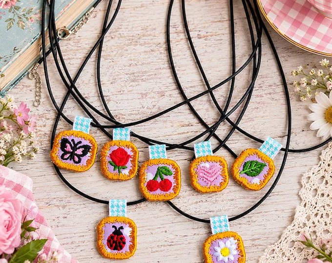 ITH Itty bitty pendants 4x4 Machine embroidery designs - Instant download file
