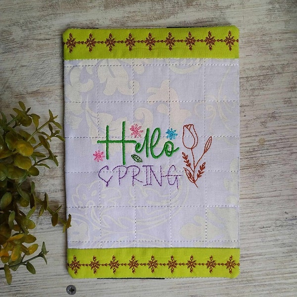 ITH Hello spring mugrug Machine embroidery design - Instant download file