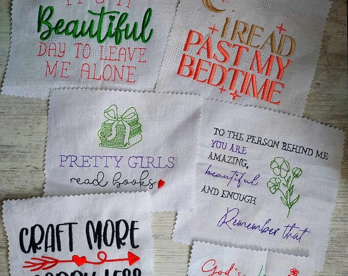 Quotes and sayings machine embroidery designs - Instant download file
