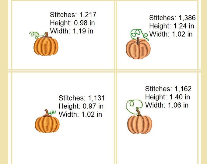 Little pumpkins Machine embroidery designs - Instant download files