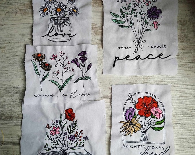 Vintage set Machine embroidery designs - Instant download files