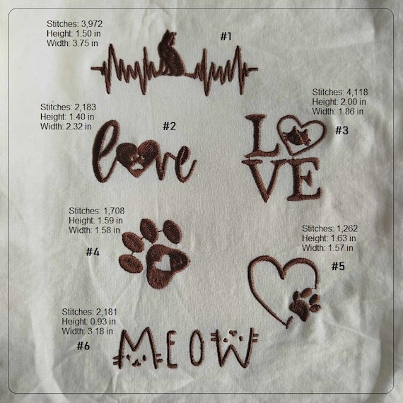 Cute Kitties Machine embroidery designs set - Instant download files