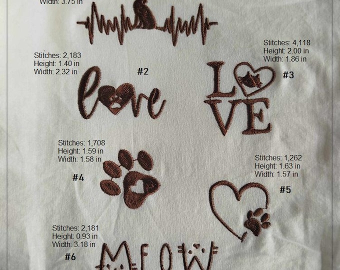 Cute Kitties Machine embroidery designs set - Instant download files