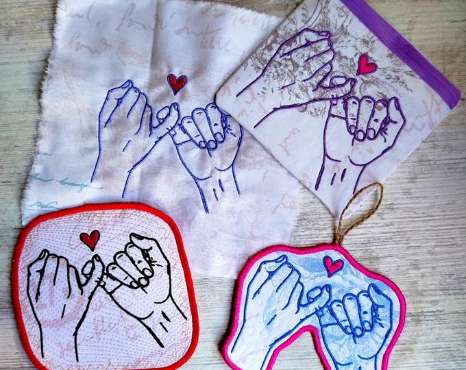 Friends set Machine embroidery designs - Instant download files