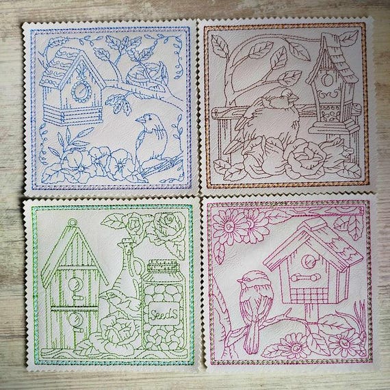 ITH springy coasters Machine embroidery designs - Instant download files