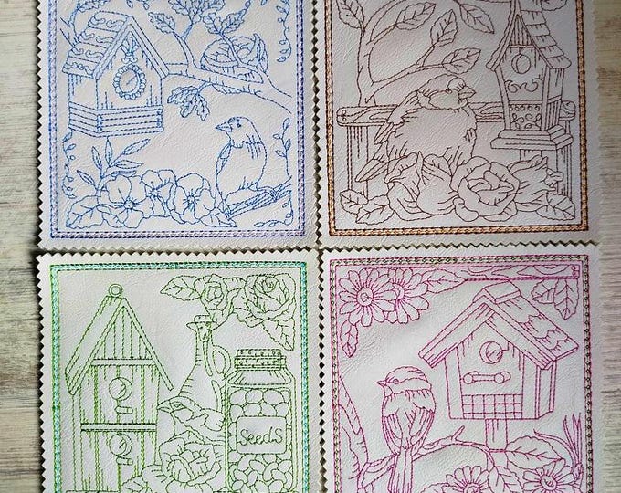 ITH springy coasters Machine embroidery designs - Instant download files