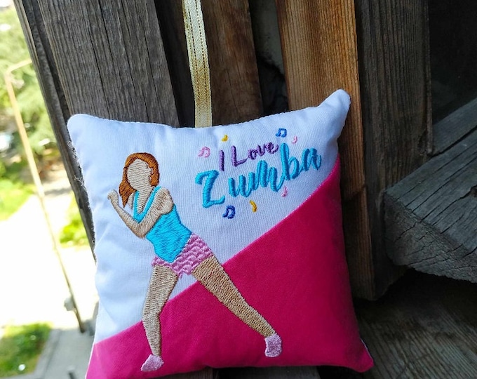 ITH Zumba ornament Machine embroidery design - Instant download file