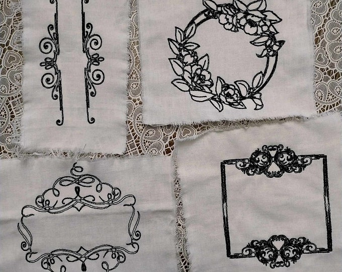 Frames  Machine embroidery designs - Instant download files
