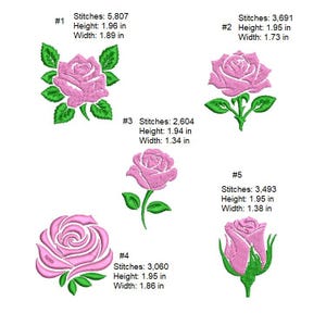 Little roses Machine embroidery designs - Instant download files