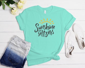 Sunshine and Seltzers Graphic Tee | Summer Vacation Shirt