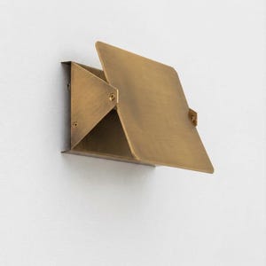 Charlotte Wall Light Solid Brass Sconce Light with Rotating Face, Based on a 1960s French Classic
