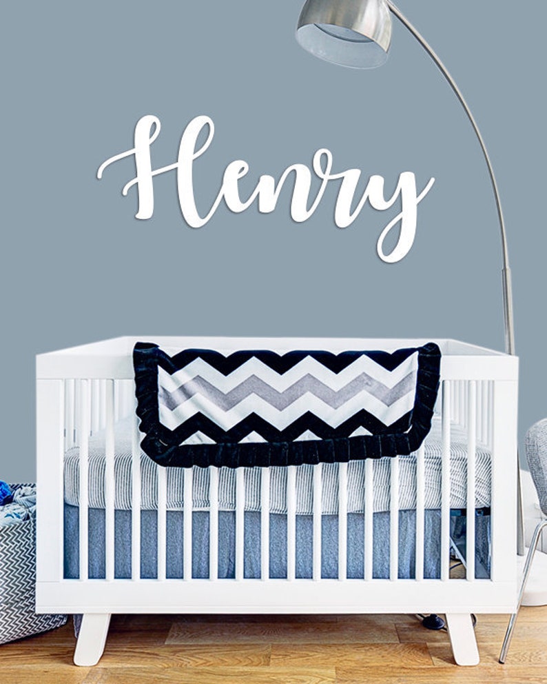 Nursery Name Sign Babies Room Name Sign Custom Metal Name Etsy