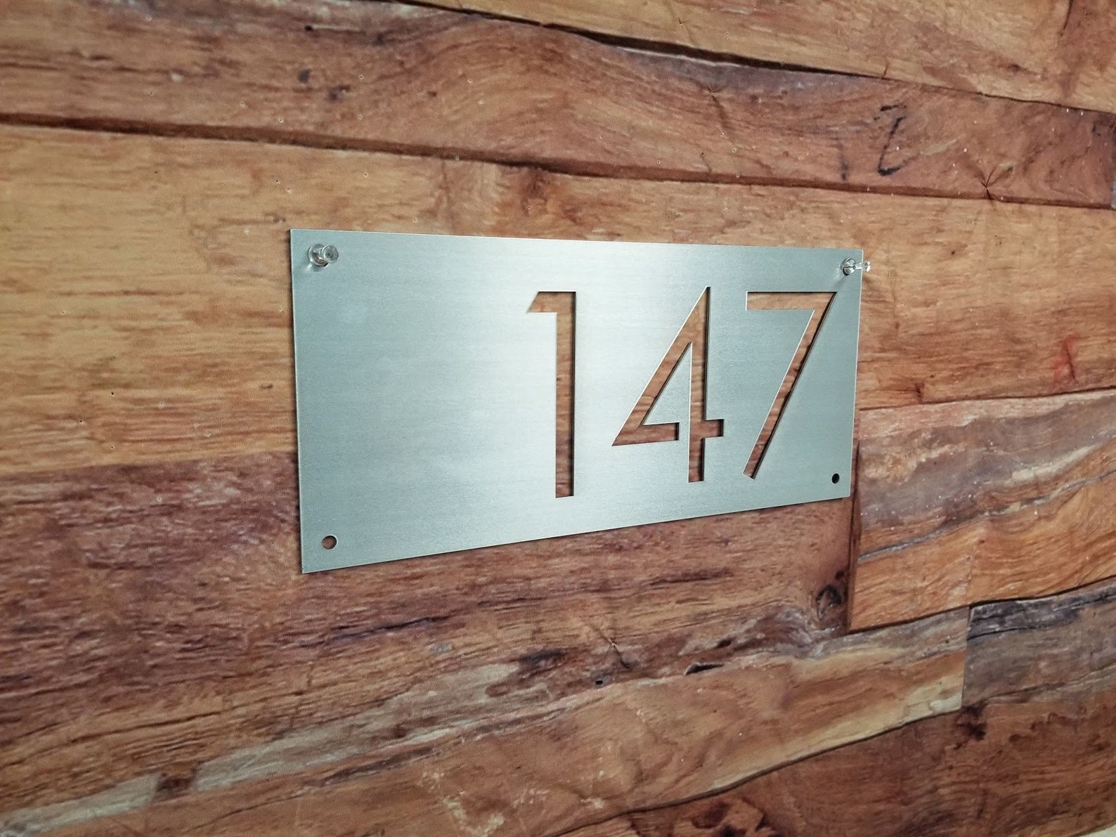 Plaque de numéro de maison en métal moderne panneau dadresse - Etsy France