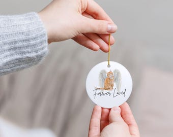 Kundenspezifisches Gedenkkatzenverzierung, Verlust des Katzenandenkens, Katzengedenkgeschenk, personalisierte Katzenverzierung