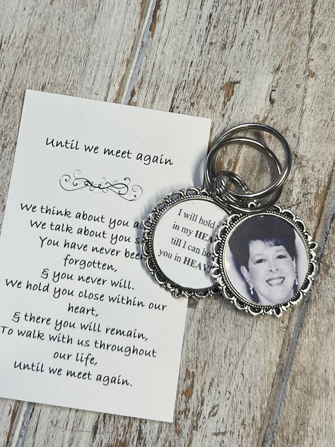 Memorial Gift • Memorial Photo Keychain • Loss of Loved One • Sympathy ...