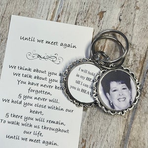 Memorial gift • Memorial photo Keychain • Loss of loved one • Sympathy gift