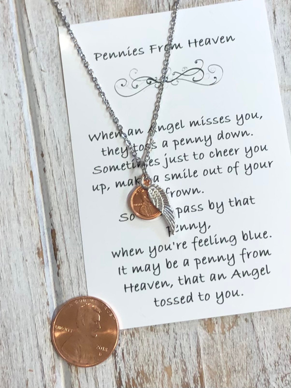 A penny from heaven necklace hot sale
