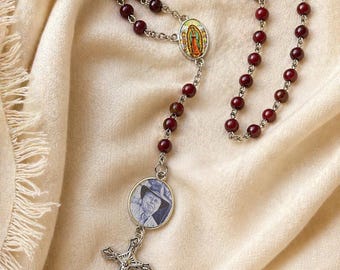 Personalized memorial photo Rosary, Scented Rosary beads, Loving memory picture rosary, Custom rosaries, Special keepsake rosary gift