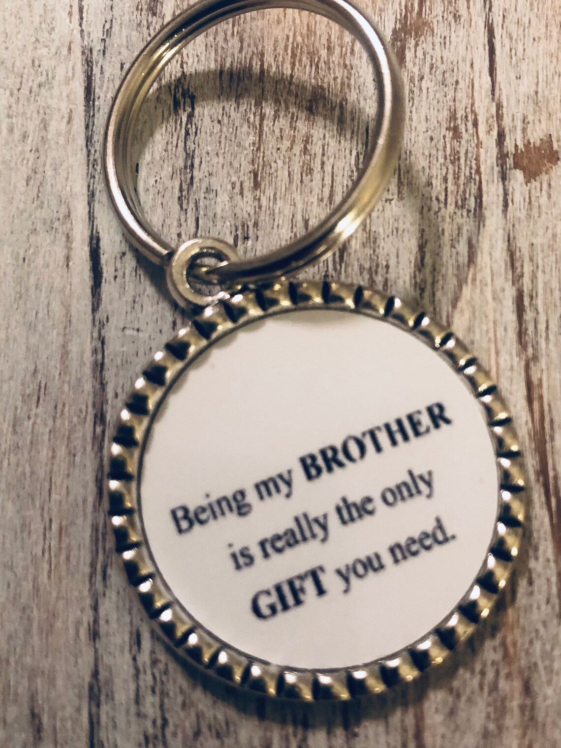 Brother Gift Brother Keychain Being my brother is really Etsy