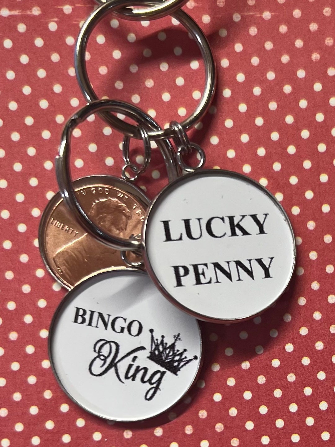 Bingo Keychain, Bingo Lucky Penny, Bingo Key Chain, Bingo King, Bingo ...