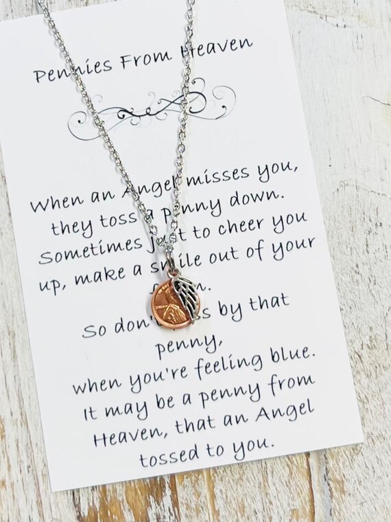 Memorial Gift Sympathy Gift Penny From Heaven Miniature Tiny