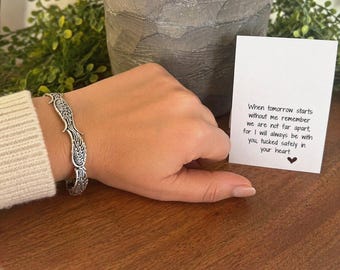 Angel wing cuff bracelet • Memorial bracelet • In loving memory gift • Guardian Angel bracelet • Meaningful memorial gift • Sympathy gift