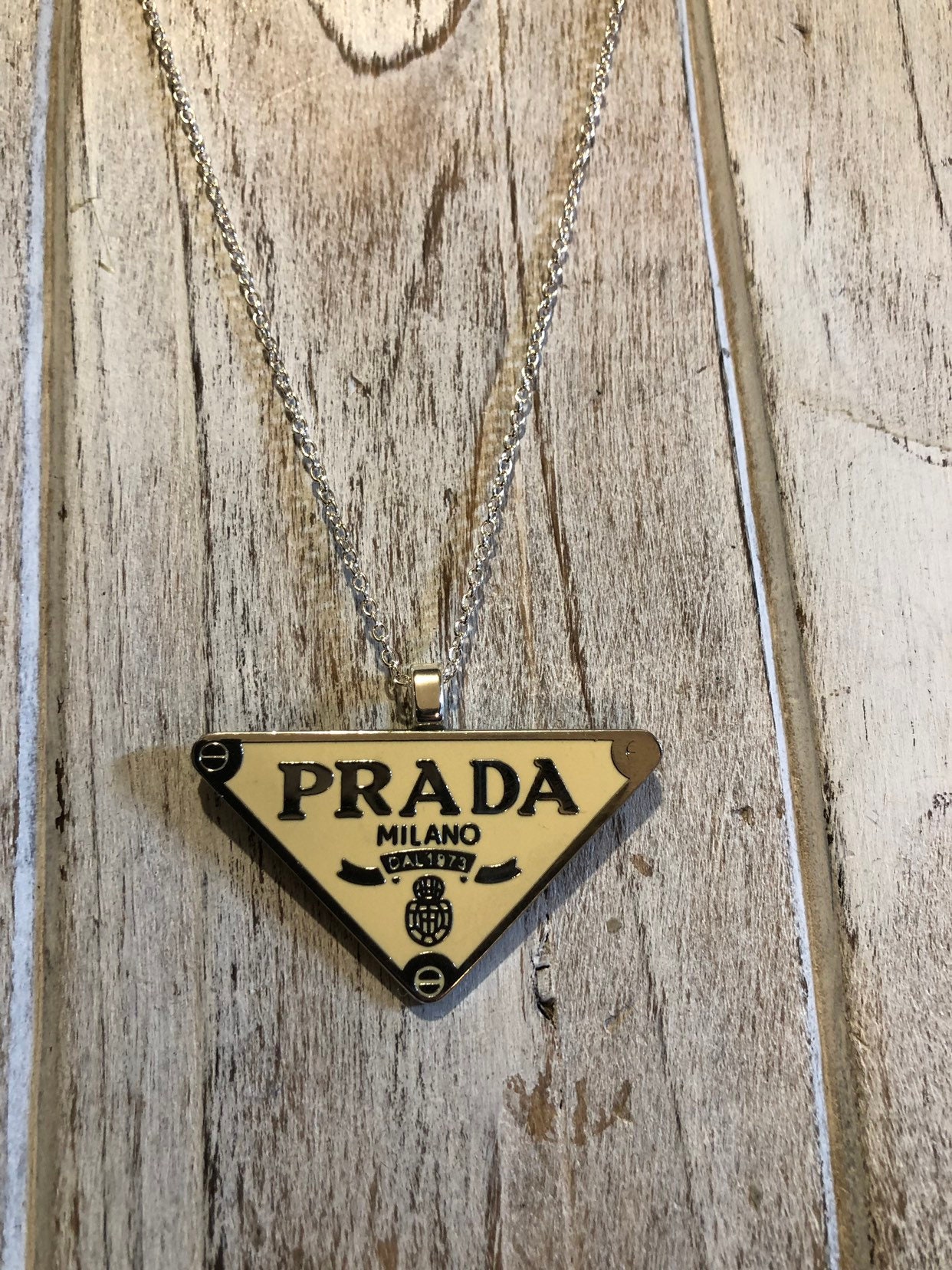 PRADA Charm Necklace Prada Pendant 