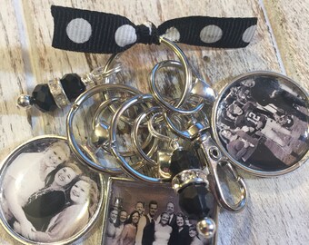 Family Photo Keychain • Family Picture Keychain • Multi Photo Keychain • Picture Keychain • Photo Keychain • Gift for mom • Gift for dad •