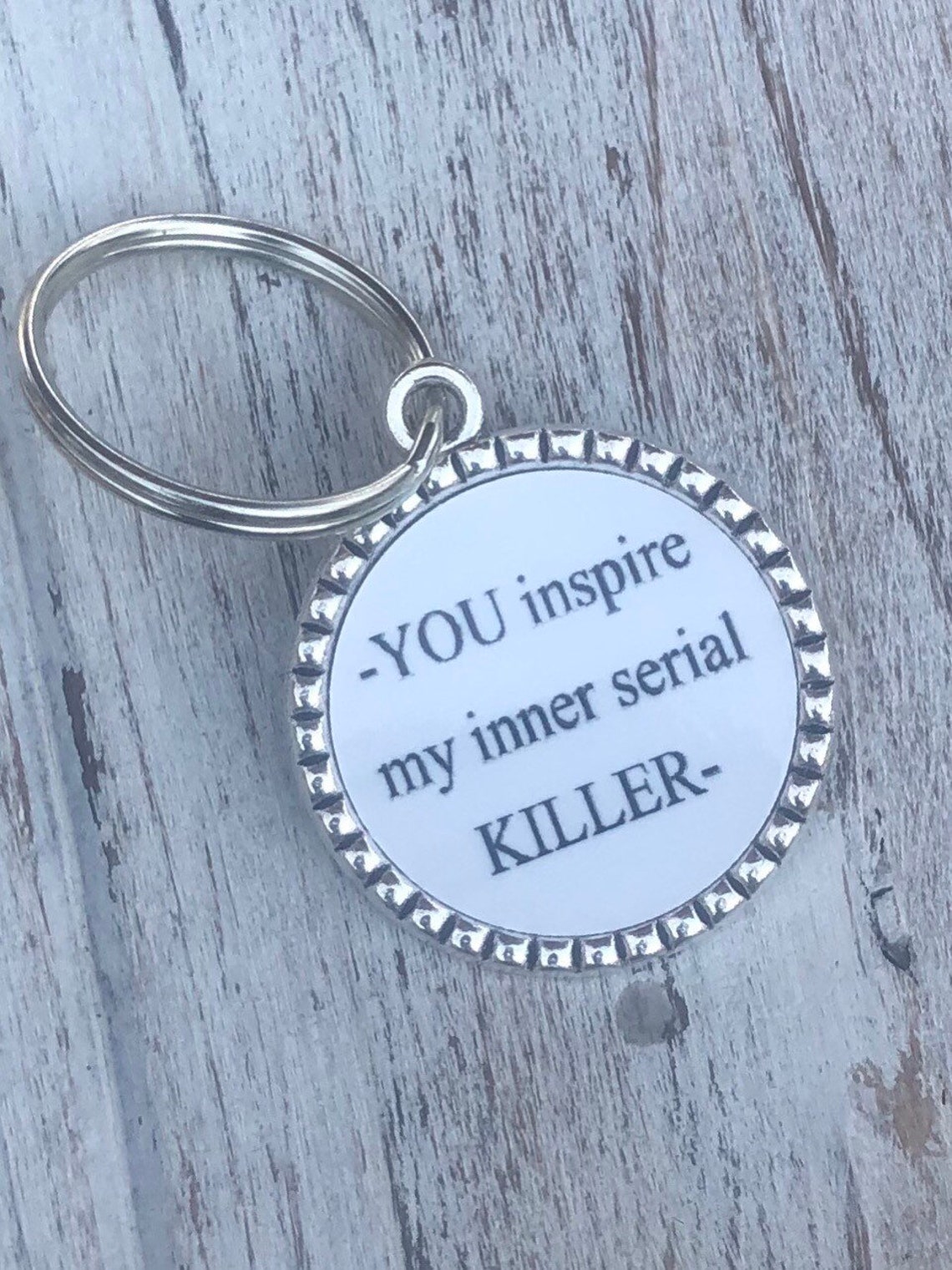 Friendship Keychain Funny Keychain You Inspire My Inner Etsy