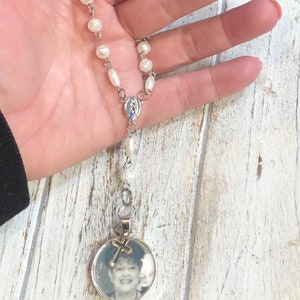 Rosary, Rosaries, Picture Rosary, Photo Rosary, Personalized Rosary, In memory Rosary, Custom Rosaries • Petite rosary • Hand held rosary