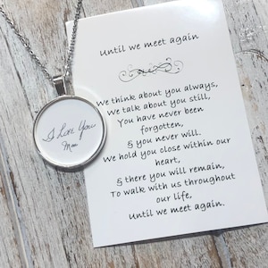 Handwriting Necklace • Signature Necklace • Memorial Necklace • Memorial Jewelry • Loved ones handwriting • Signature jewelry • Keepsake