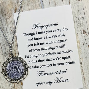 Fingerprint Jewelry • Fingerprint Necklace • Thumbprint necklace • Thumbprint Jewelry • Custom fingerprint • Custom thumbprint