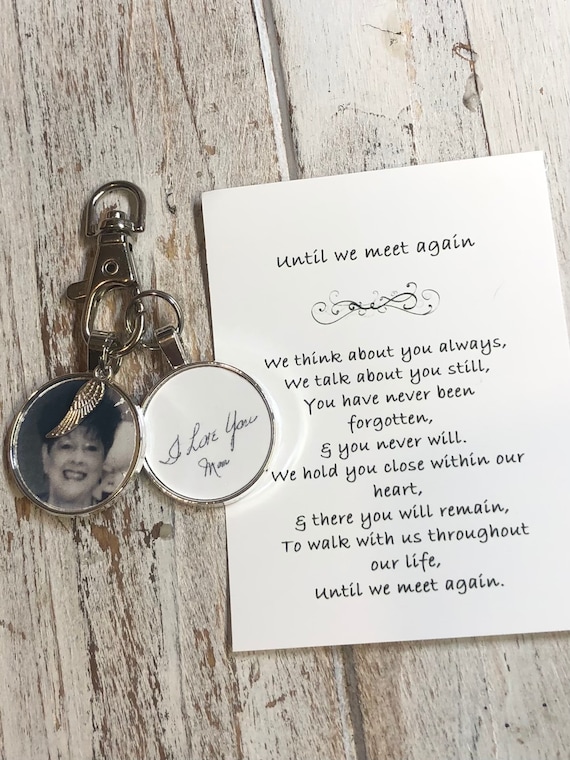 Memorial Gift Photo Memorial Handwriting Memorial Purse Etsy