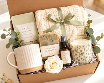 Sympathy Gift Box with Blanket, Bereavement Care Package, Comfort & Encouragement Gift for Her