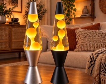 Vintage Original 1990s Lava Lamp Silver Rocket Ship Starship Blue