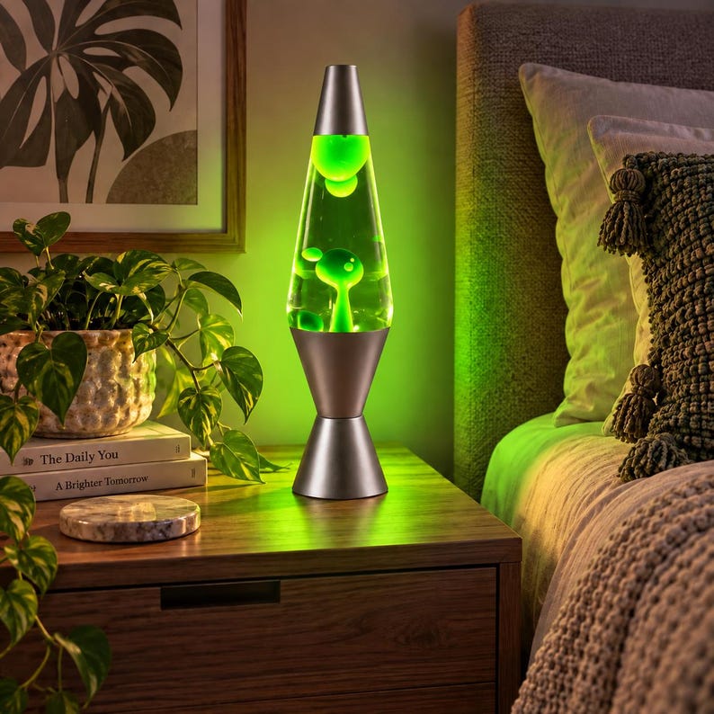 green lava lamp, vintage lava lamp, unique lava lamp, black lava lamp, retro lava lamp, colorful lava lamp, gaming room decor, bedside lamp, groovy decor, Y2K room decor, ambient lighting, aesthetic bedroom decor, colorful lamp, desk light, gift for him, unique lava lamp, gaming room decor, Unique Gift for Teens, Housewarming Gift, Holiday Gift for Teen Girl, Gift for Teen Boy, Hypnotic Wax Lamp, retro motion lamp, wax lamp, aesthetic room decor, bedroom night lamp, unique home decor