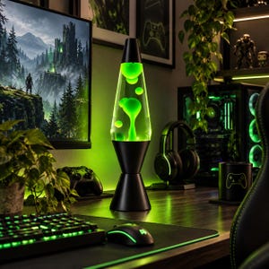 green lava lamp, vintage lava lamp, unique lava lamp, black lava lamp, retro lava lamp, colorful lava lamp, gaming room decor, bedside lamp, groovy decor, Y2K room decor, ambient lighting, aesthetic bedroom decor, colorful lamp, desk light, gift for him, unique lava lamp, gaming room decor, Unique Gift for Teens, Housewarming Gift, Holiday Gift for Teen Girl, Gift for Teen Boy, Hypnotic Wax Lamp, retro motion lamp, wax lamp, aesthetic room decor, bedroom night lamp, unique home decor